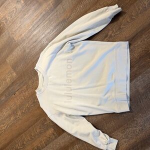 lululemon athletica Cream Crewneck Sweatshirt